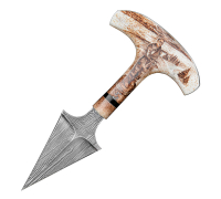 Тычковый нож из дамасской стали