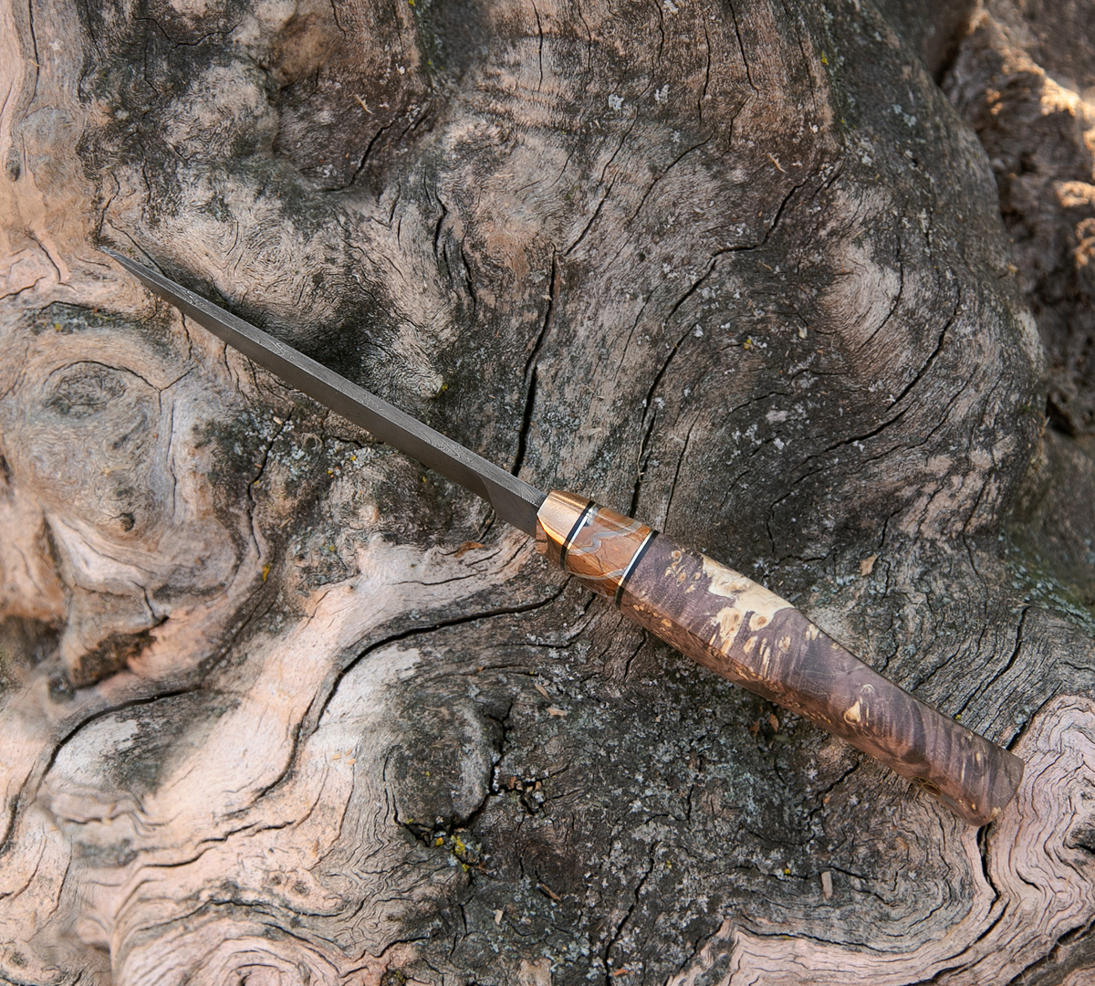 Нож Граф из дамасской стали