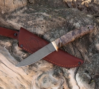 Нож Граф из дамасской стали