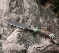 Нож Барс из дамасской стали