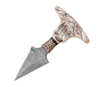 Тычковый нож из дамасской стали