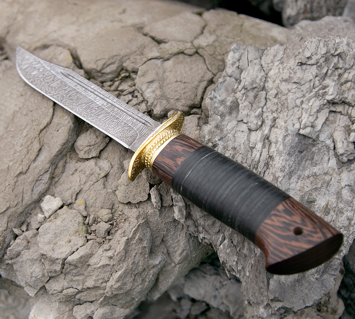 Нож Штрафбат из дамасской стали
