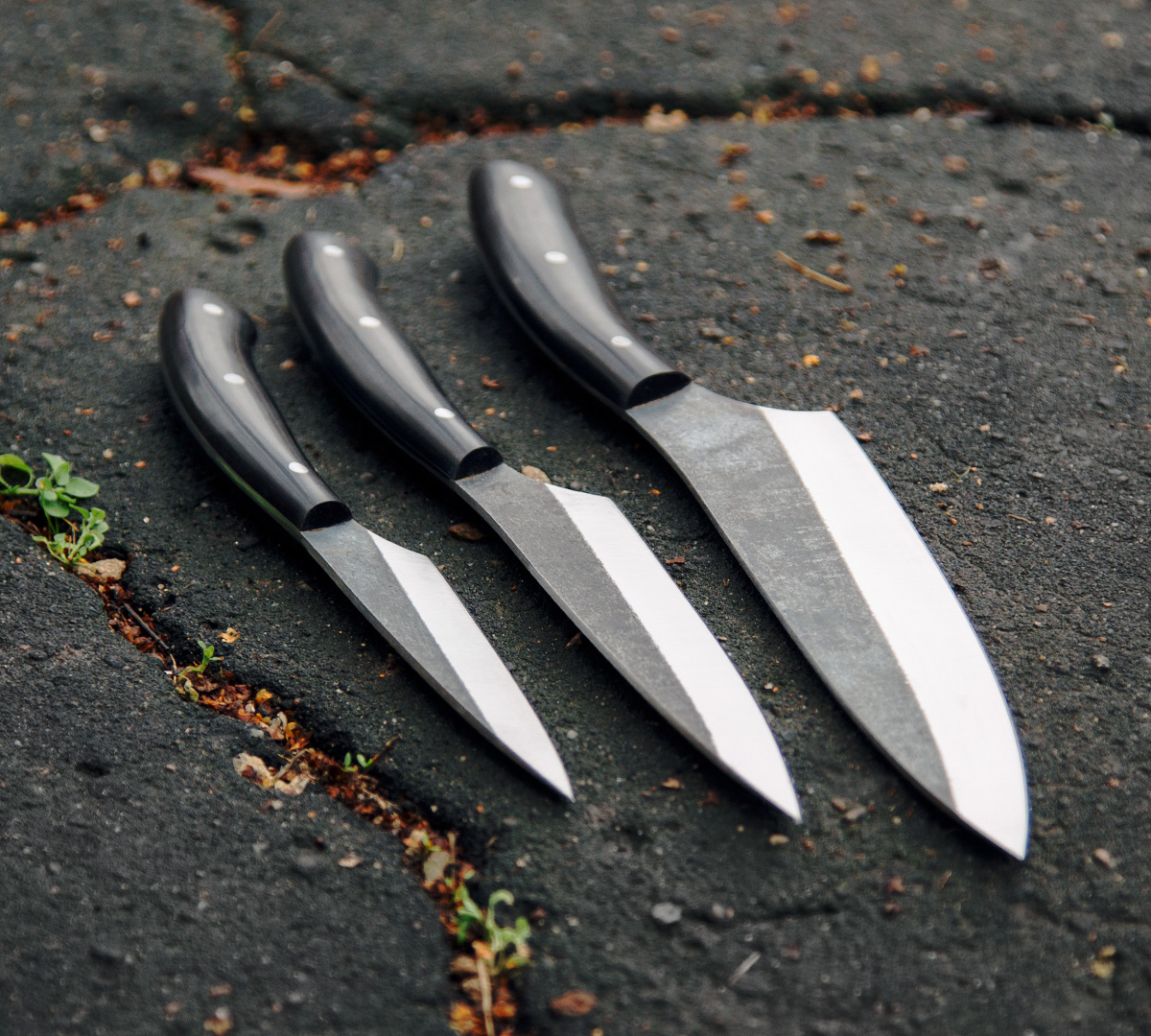 Набор Кухонных ножей из стали 65Г