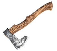 Топор Медведь из стали 9ХС с художественным оформлением