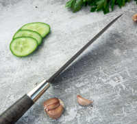 Нож Сантоку из булатной стали