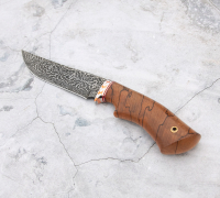 Нож Клыч из мозаичной дамасской стали