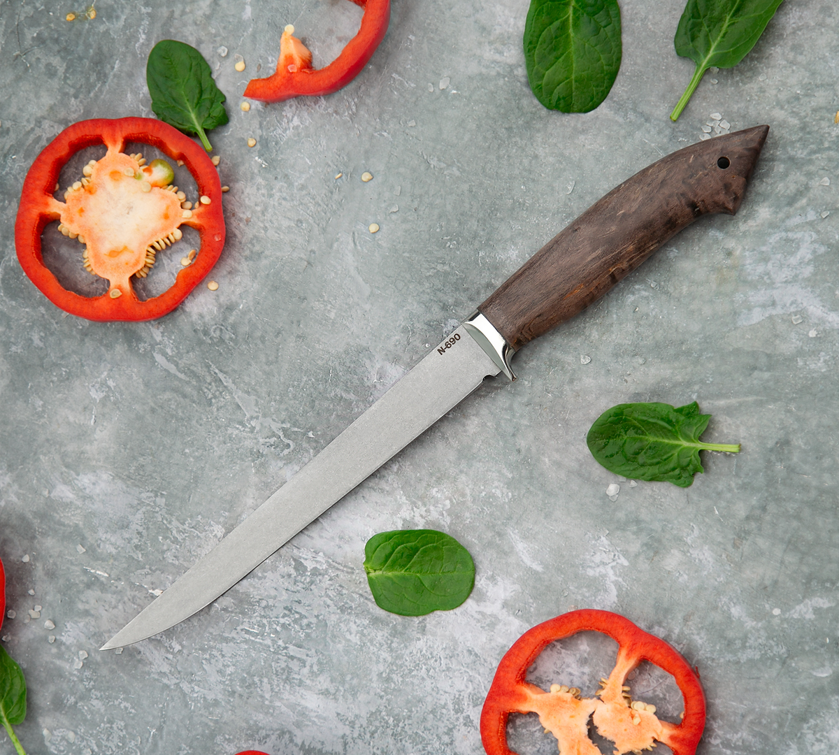 Филейный нож из стали N690