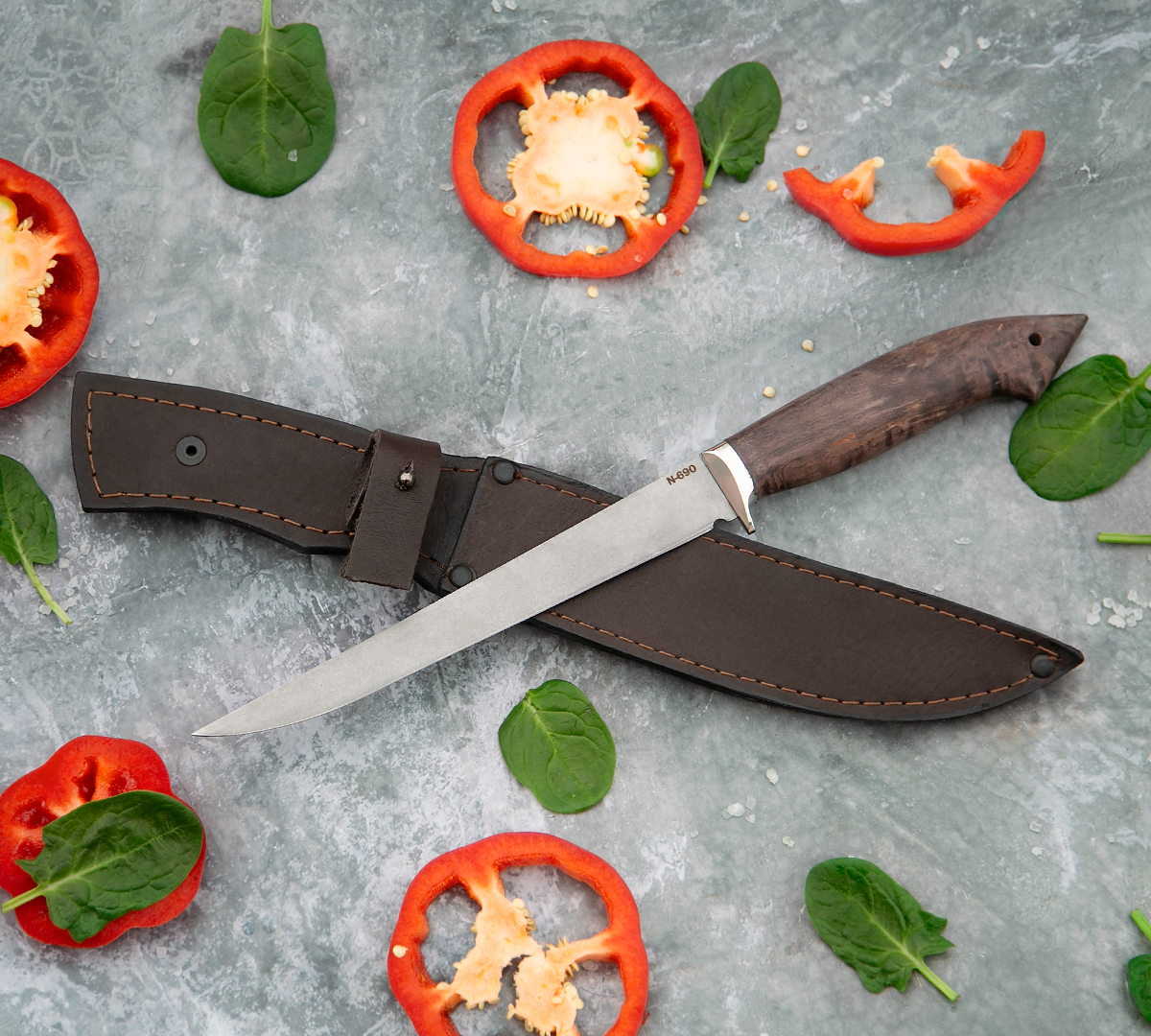 Филейный нож из стали N690