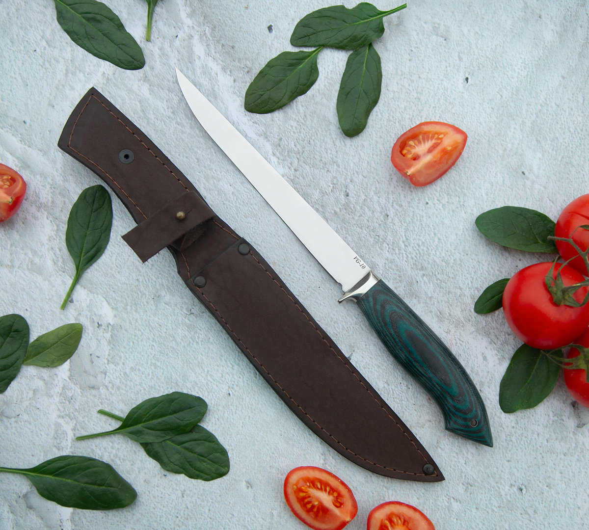 Филейный нож из стали VG-10