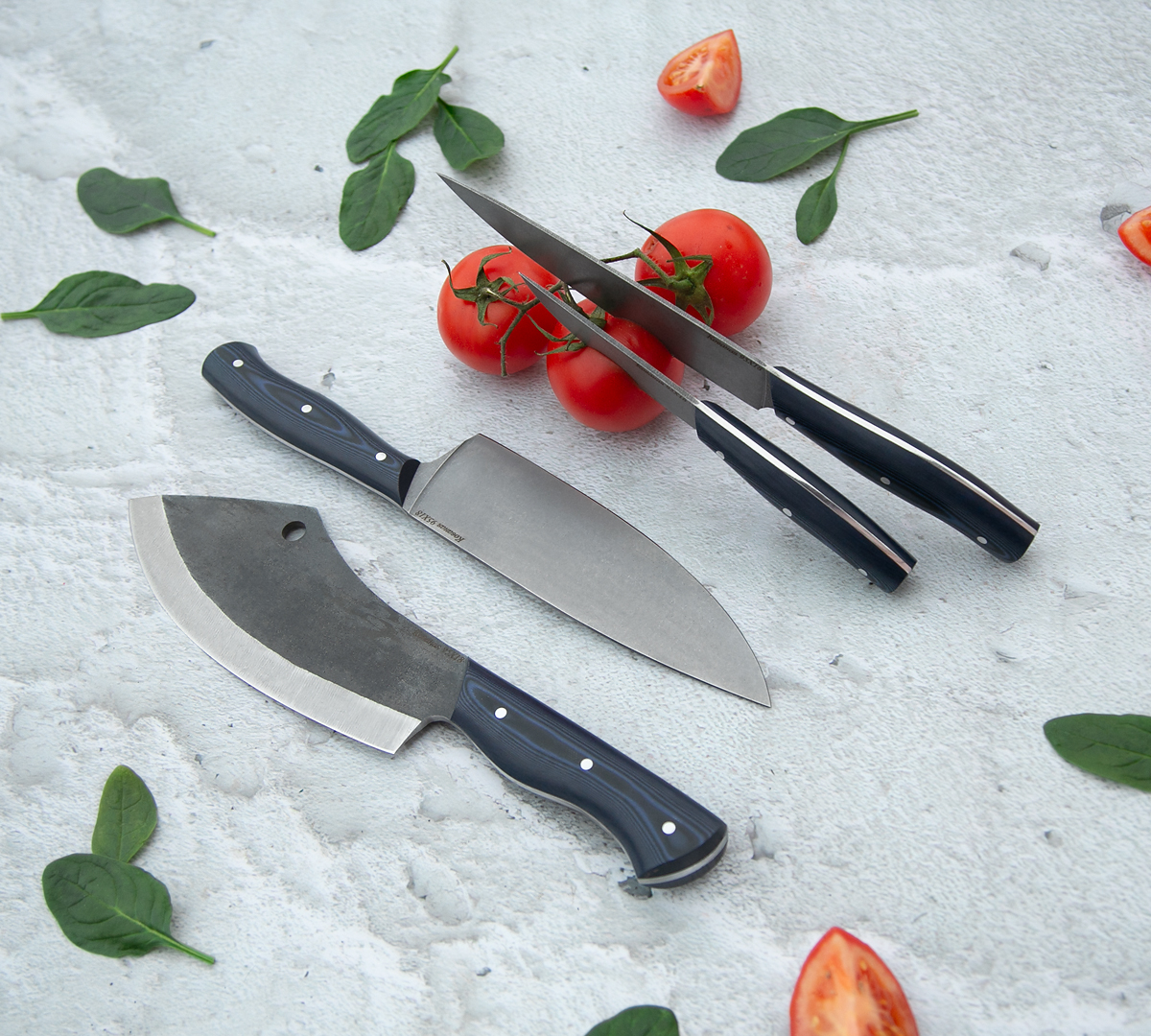Набор кухонных ножей из стали 95Х18