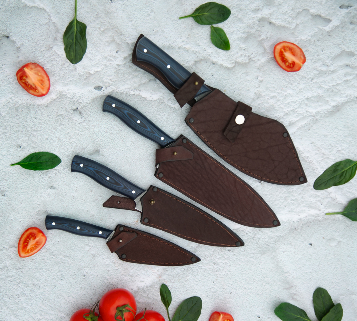 Набор кухонных ножей из стали 95Х18