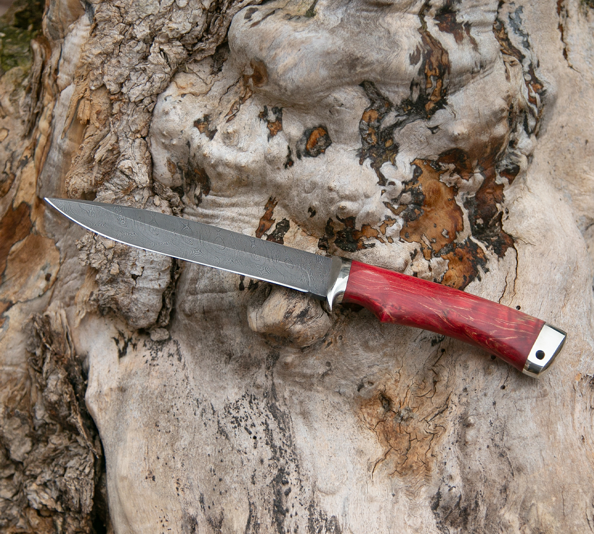 Нож Олимп из дамасской стали