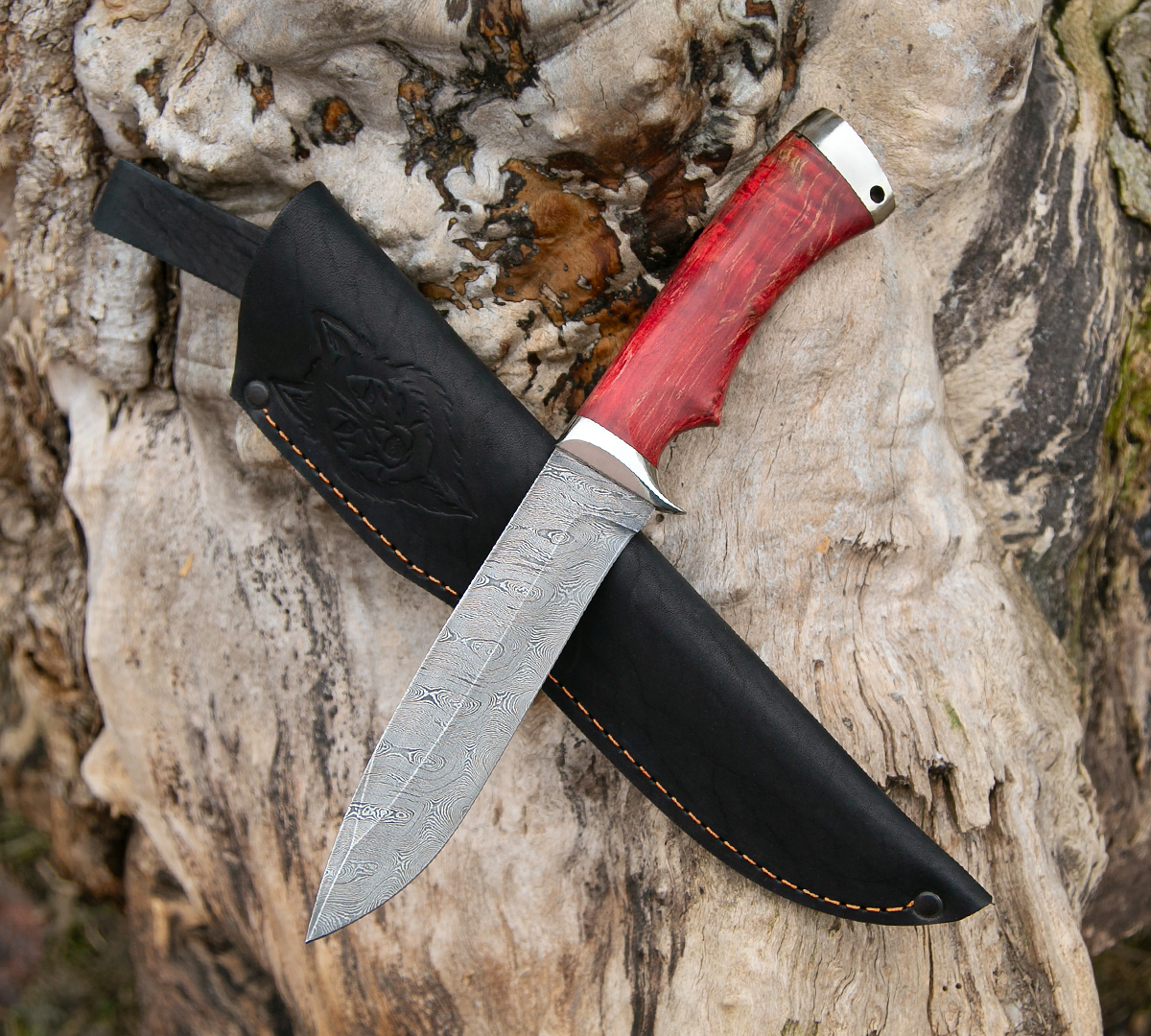 Нож Олимп из дамасской стали