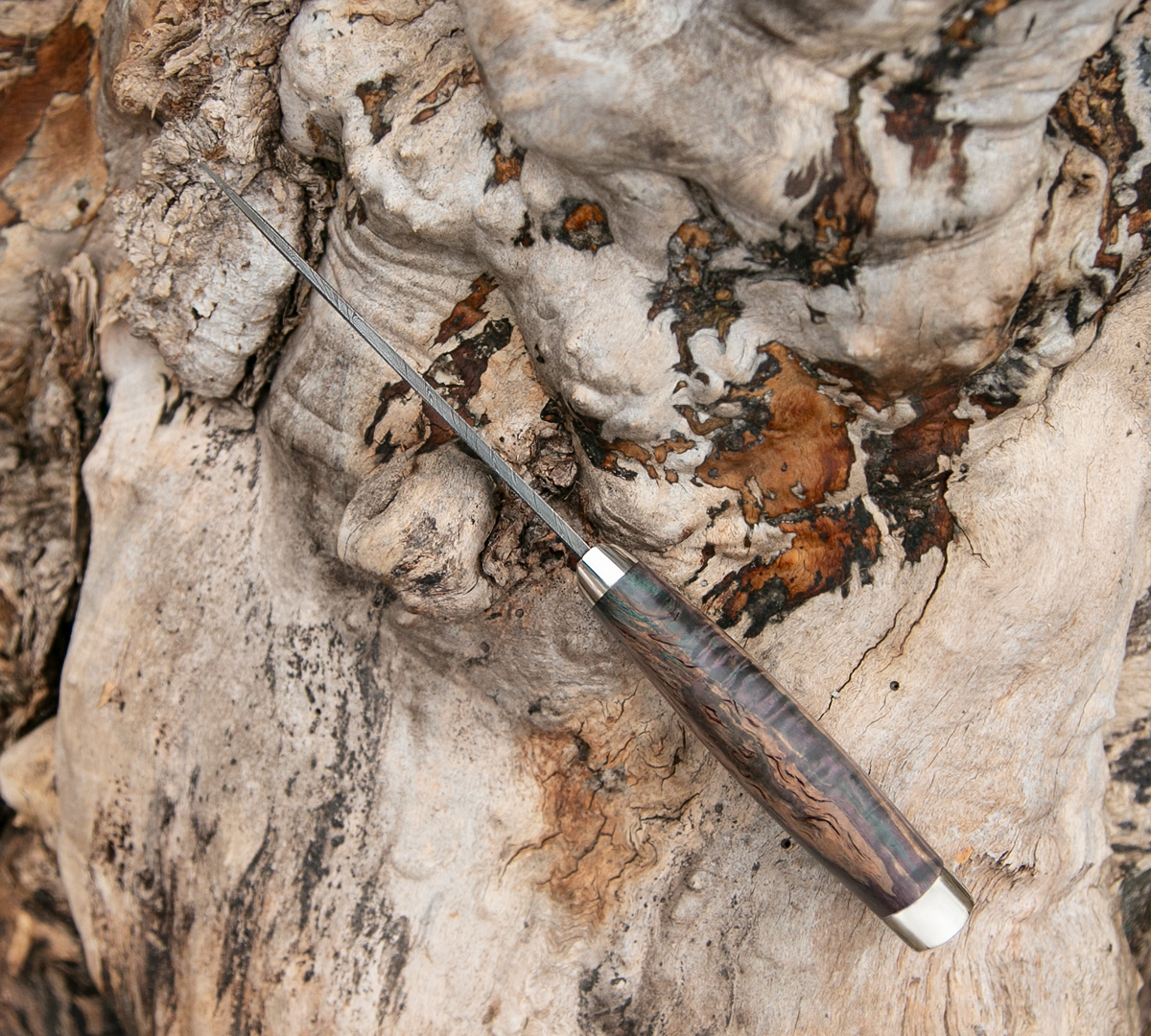 Нож Скандинав из дамасской стали