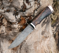 Нож Скандинав из дамасской стали