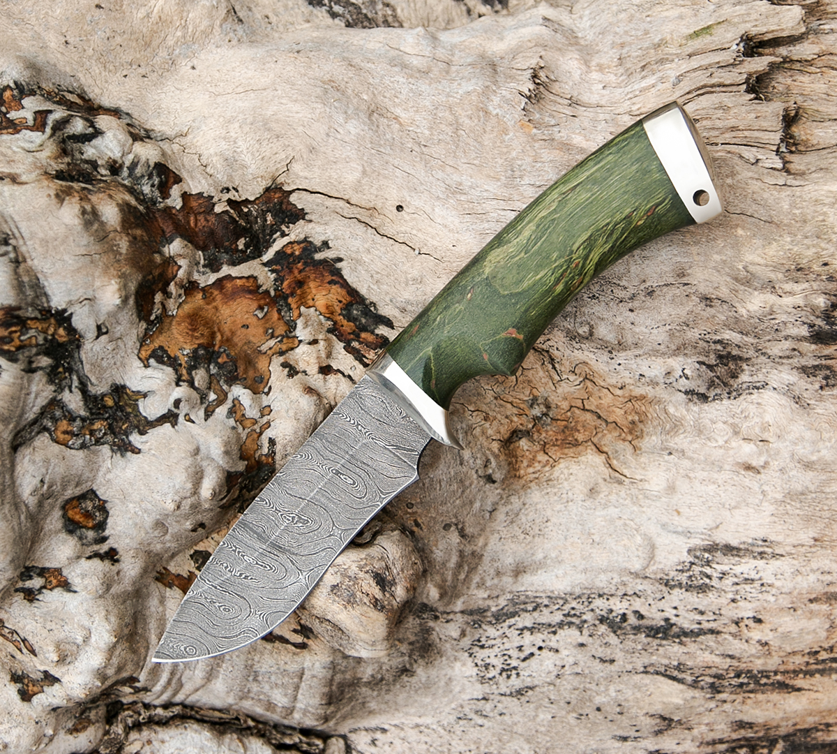 Нож Зевс из дамасской стали