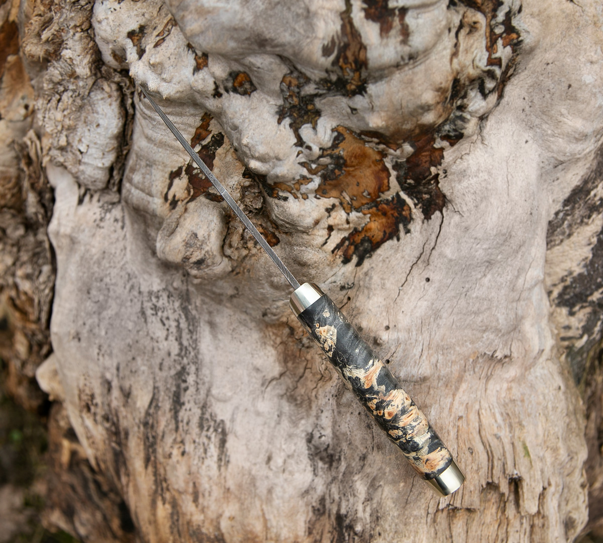 Нож Охотничий из дамасской стали