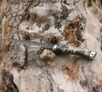 Нож Охотничий из дамасской стали