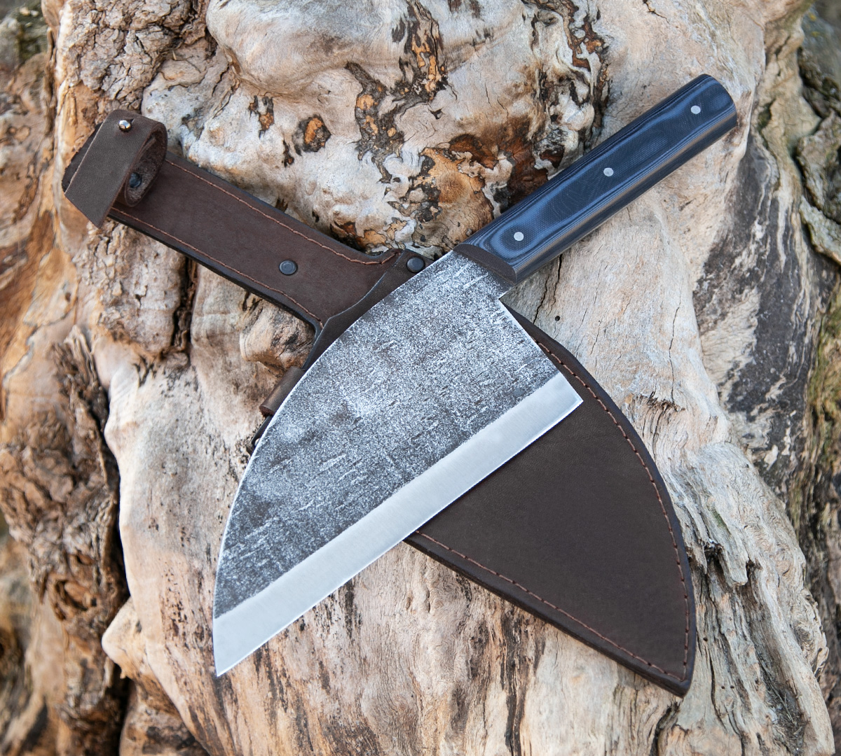 Сербский шеф нож из кованой стали 95Х18