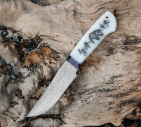 Нож Клыч из стали Elmax в нержавеющих обкладках