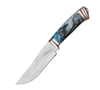 Нож Клыч из дамасской стали