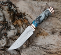 Нож Клыч из дамасской стали