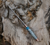 Нож Клыч из дамасской стали