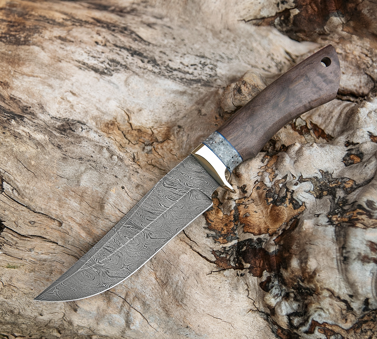 Нож Клыч из дамасской стали