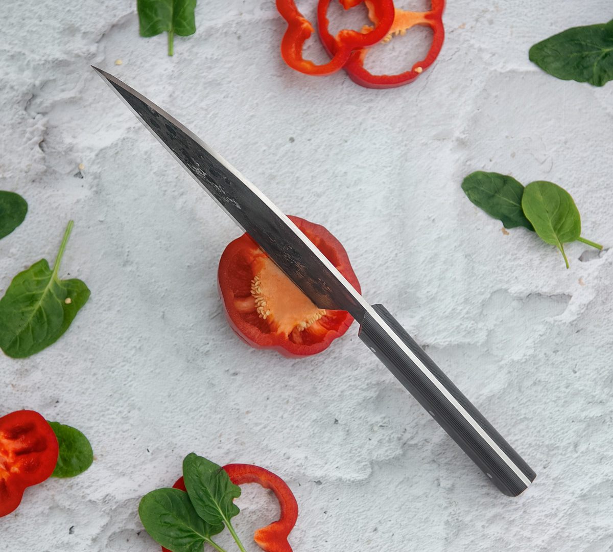 Сербский шеф нож из кованой стали 110Х18