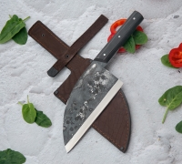 Сербский шеф нож из кованой стали 110Х18