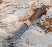 Нож Норвег из мозаичной дамасской стали