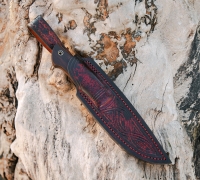 Нож Норвег из мозаичной дамасской стали