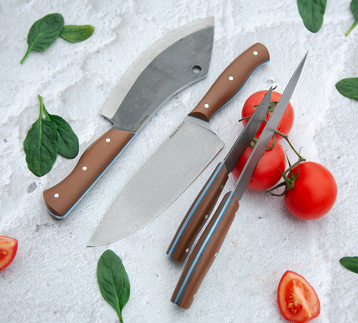 Набор кухонных ножей из стали 95Х18